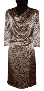 trendiges Kleid im Tigerprint